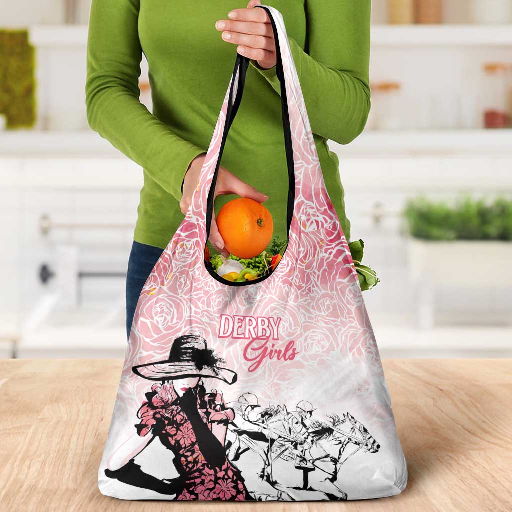Kentucky Horse Racing Grocery Bag Derby Girls Pink Out
