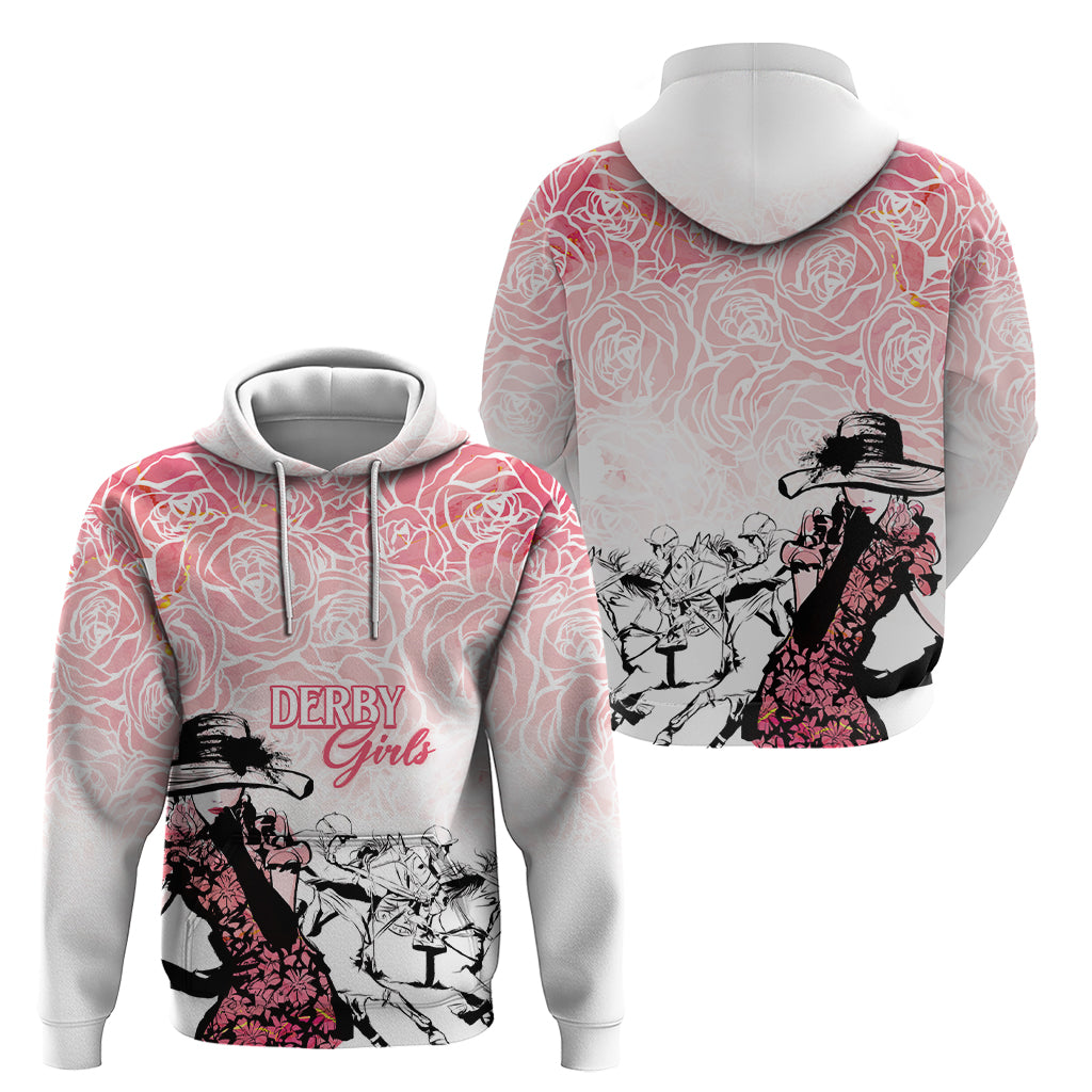 Kentucky Horse Racing Hoodie Derby Girls Pink Out - Wonder Print Shop