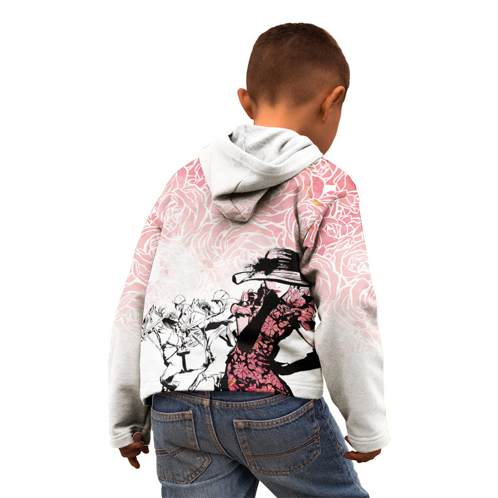 Kentucky Horse Racing Kid Hoodie Derby Girls Pink Out - Wonder Print Shop