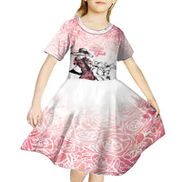 Kentucky Horse Racing Kid Short Sleeve Dress Derby Girls Pink Out - Wonder Print Shop