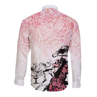 Kentucky Horse Racing Long Sleeve Button Shirt Derby Girls Pink Out - Wonder Print Shop