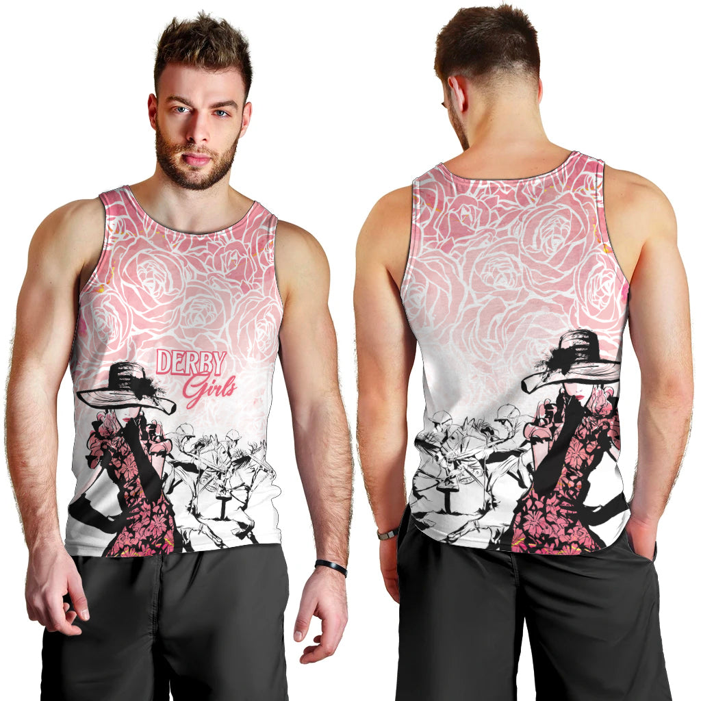 Kentucky Horse Racing Men Tank Top Derby Girls Pink Out - Wonder Print Shop