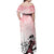 Kentucky Horse Racing Off Shoulder Maxi Dress Derby Girls Pink Out - Wonder Print Shop