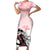 Kentucky Horse Racing Short Sleeve Bodycon Dress Derby Girls Pink Out - Wonder Print Shop