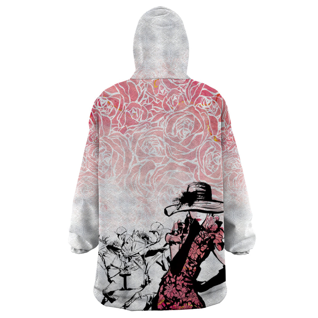 Kentucky Horse Racing Wearable Blanket Hoodie Derby Girls Pink Out - Wonder Print Shop