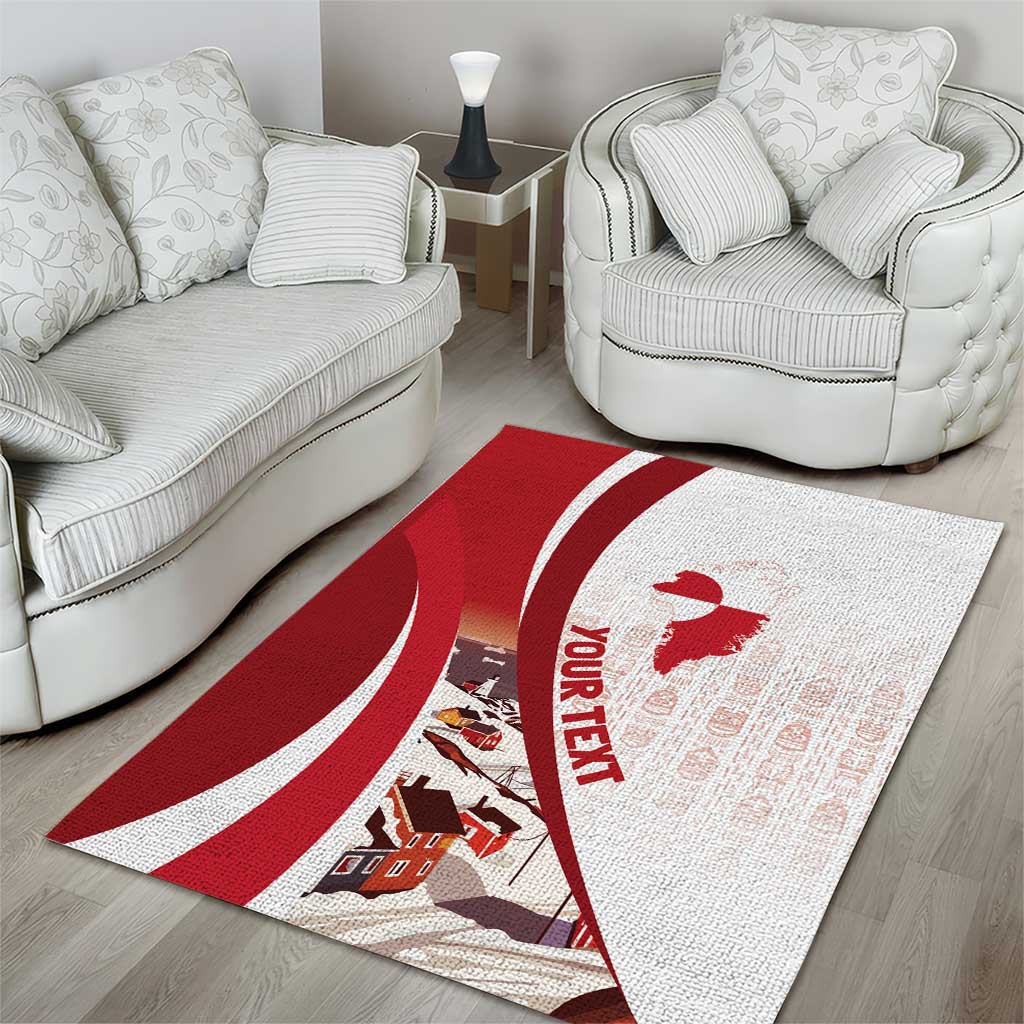 Personalized Greenland Area Rug Tupilaks Inspired