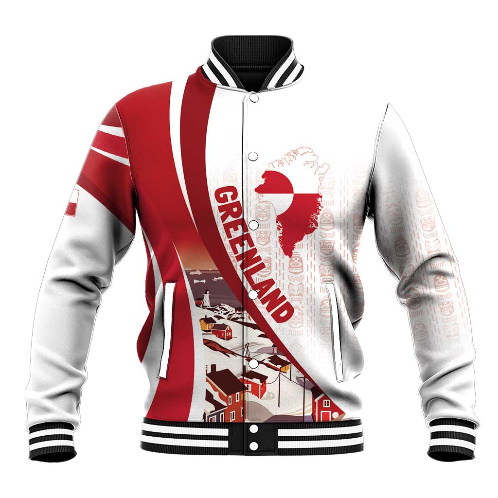 Personalized Greenland Baseball Jacket Tupilaks Inspired