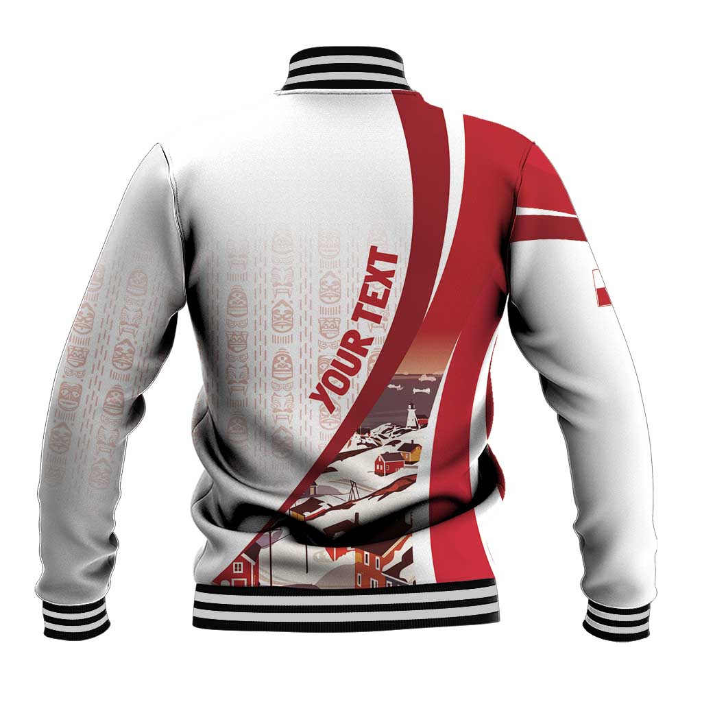 Personalized Greenland Baseball Jacket Tupilaks Inspired
