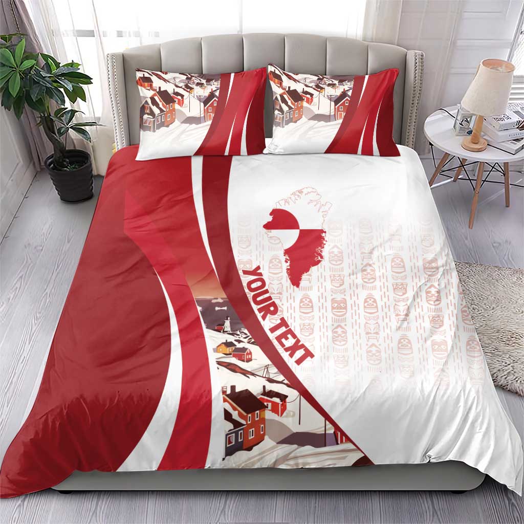 Personalized Greenland Bedding Set Tupilaks Inspired