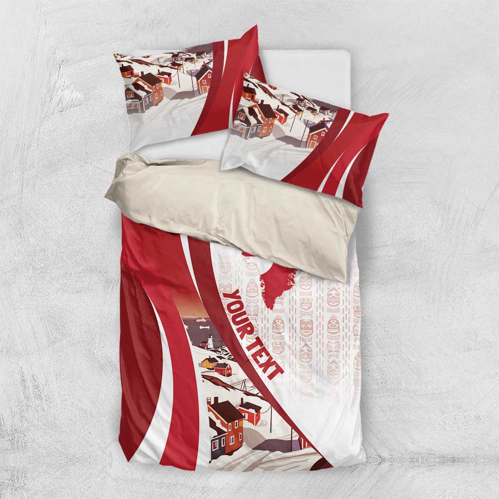 Personalized Greenland Bedding Set Tupilaks Inspired