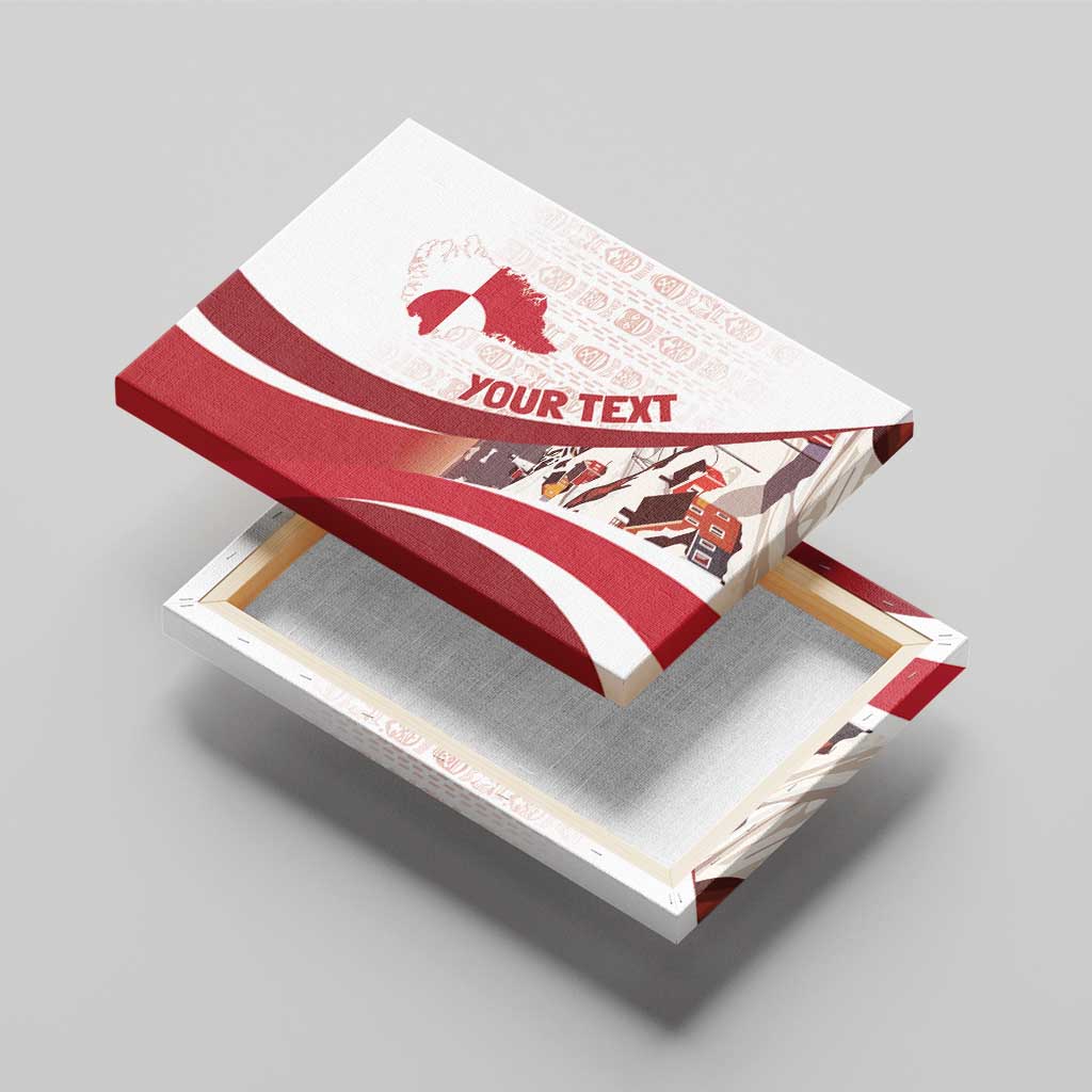 Personalized Greenland Canvas Wall Art Tupilaks Inspired