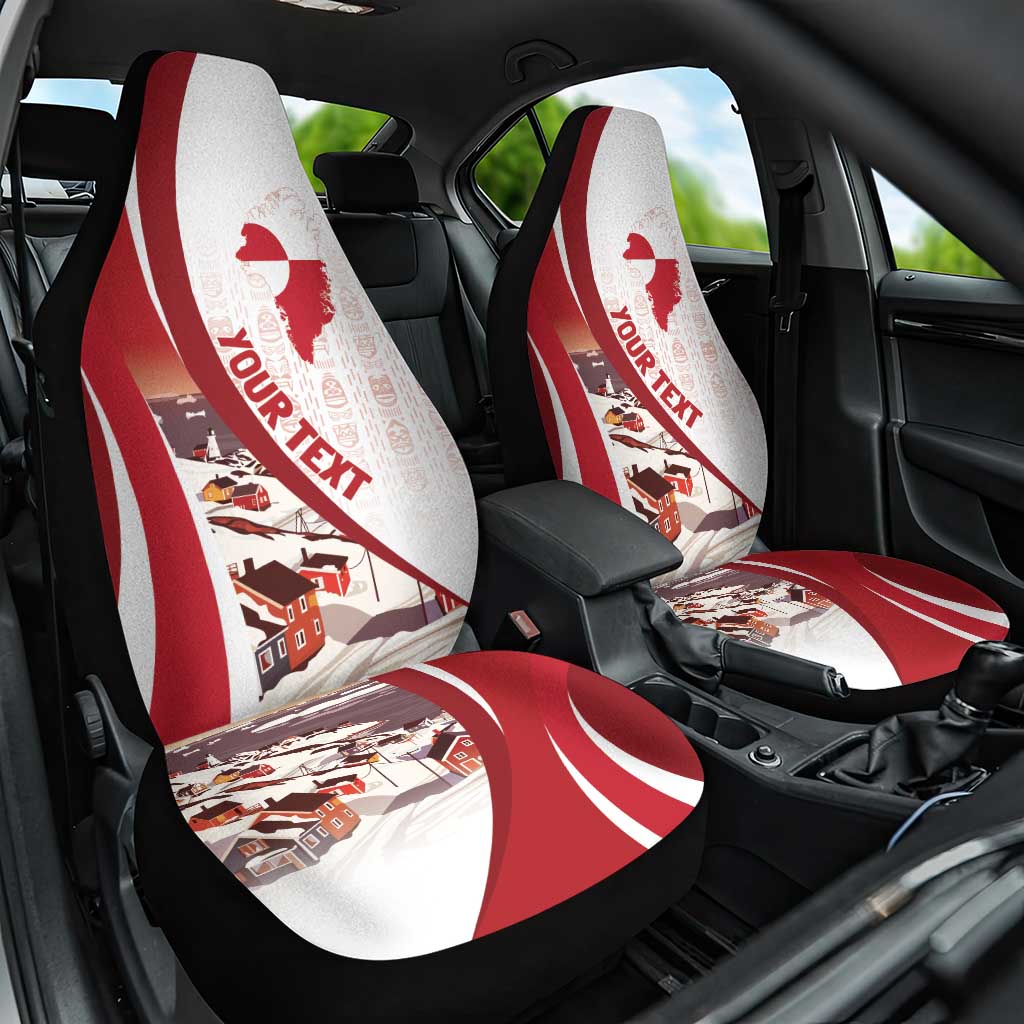 Personalized Greenland Car Seat Cover Tupilaks Inspired