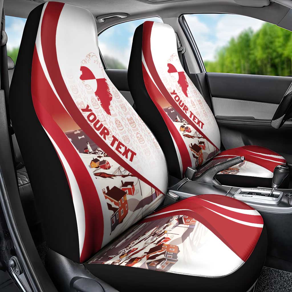 Personalized Greenland Car Seat Cover Tupilaks Inspired