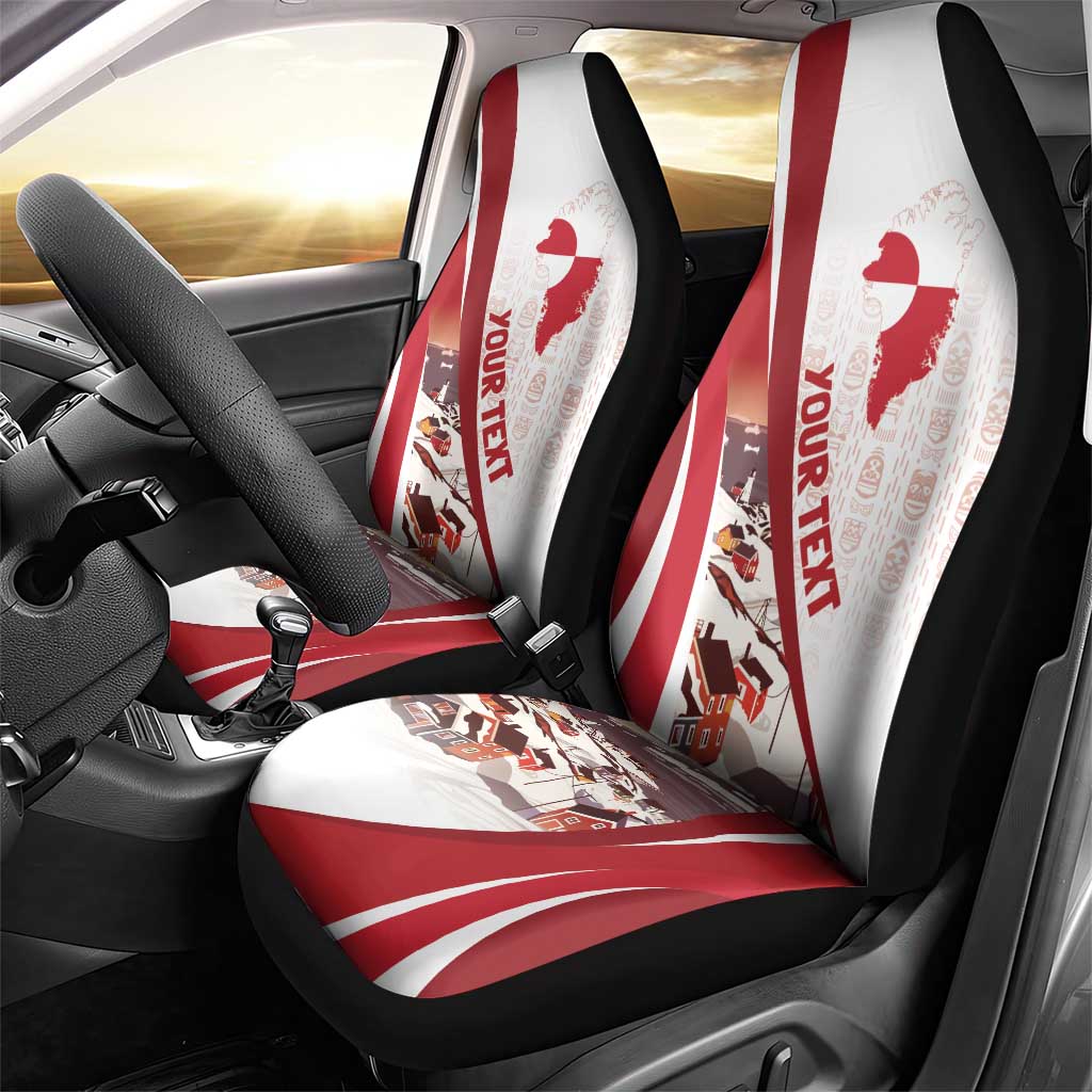Personalized Greenland Car Seat Cover Tupilaks Inspired