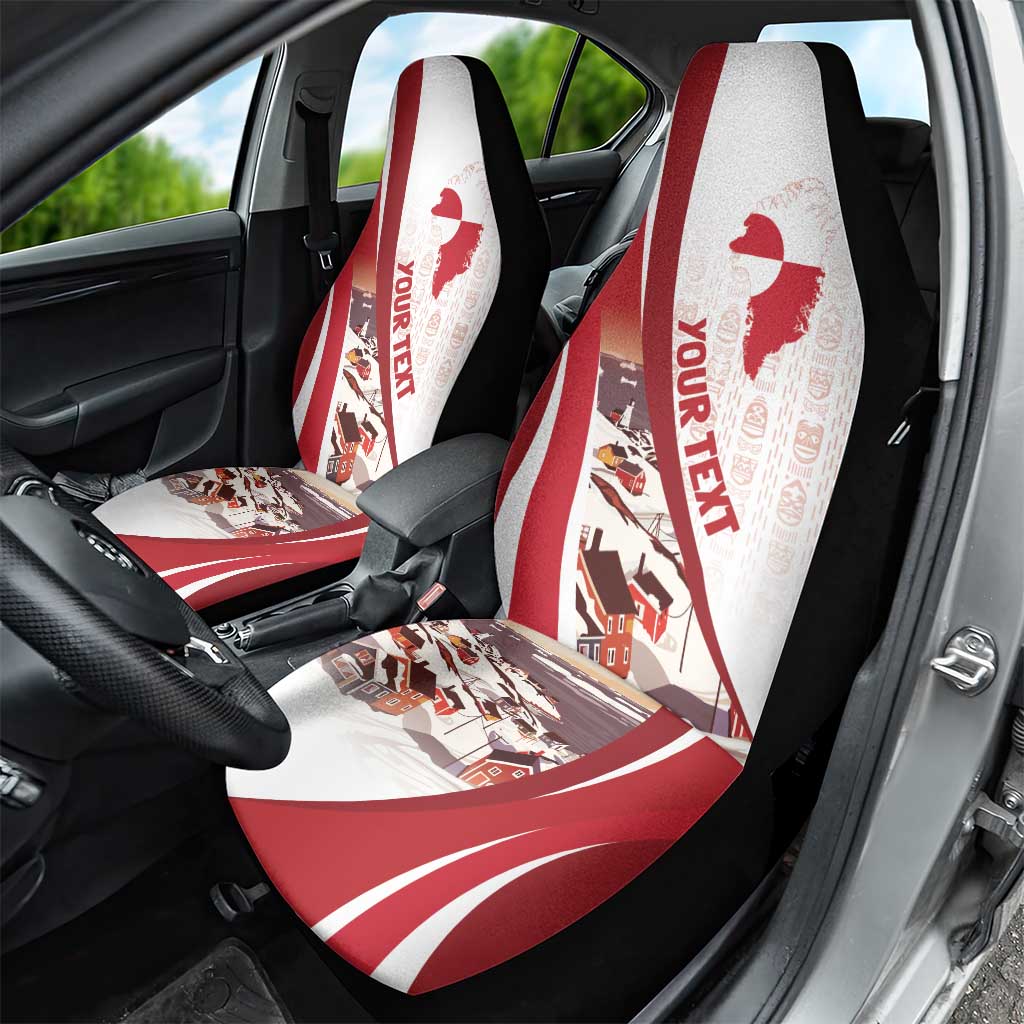 Personalized Greenland Car Seat Cover Tupilaks Inspired