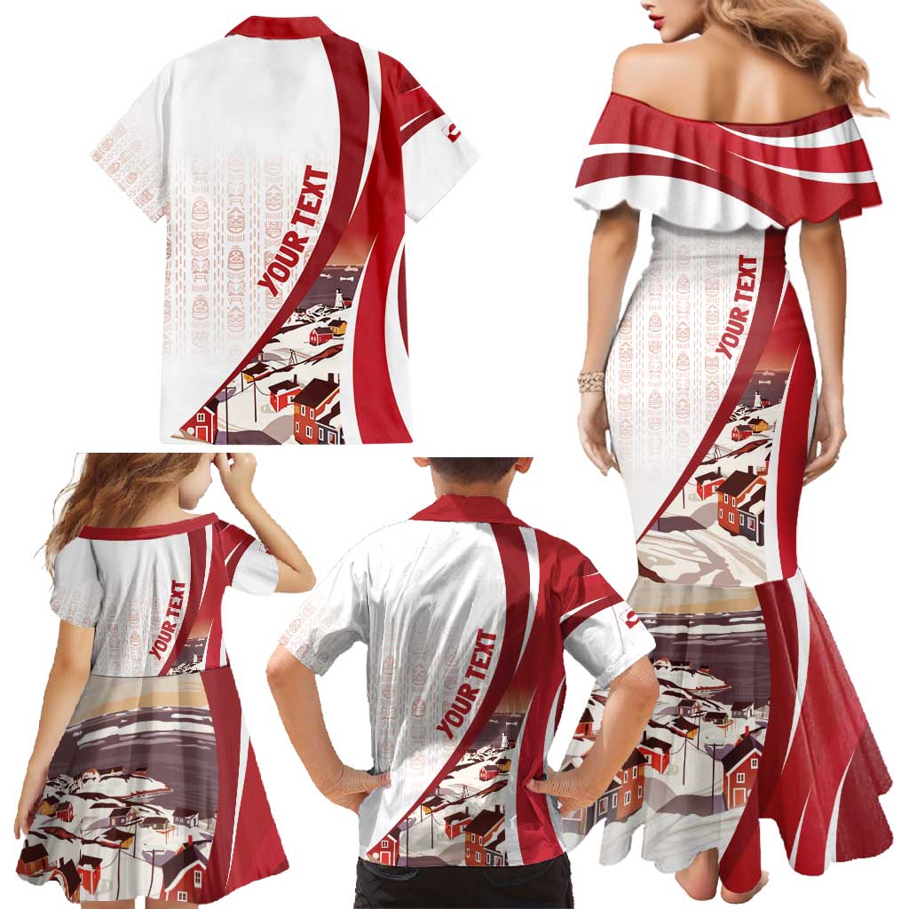 Personalized Greenland Family Matching Mermaid Dress and Hawaiian Shirt Tupilaks Inspired