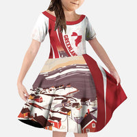 Personalized Greenland Family Matching Off Shoulder Maxi Dress and Hawaiian Shirt Tupilaks Inspired