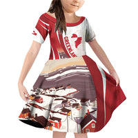 Personalized Greenland Family Matching Off Shoulder Short Dress and Hawaiian Shirt Tupilaks Inspired