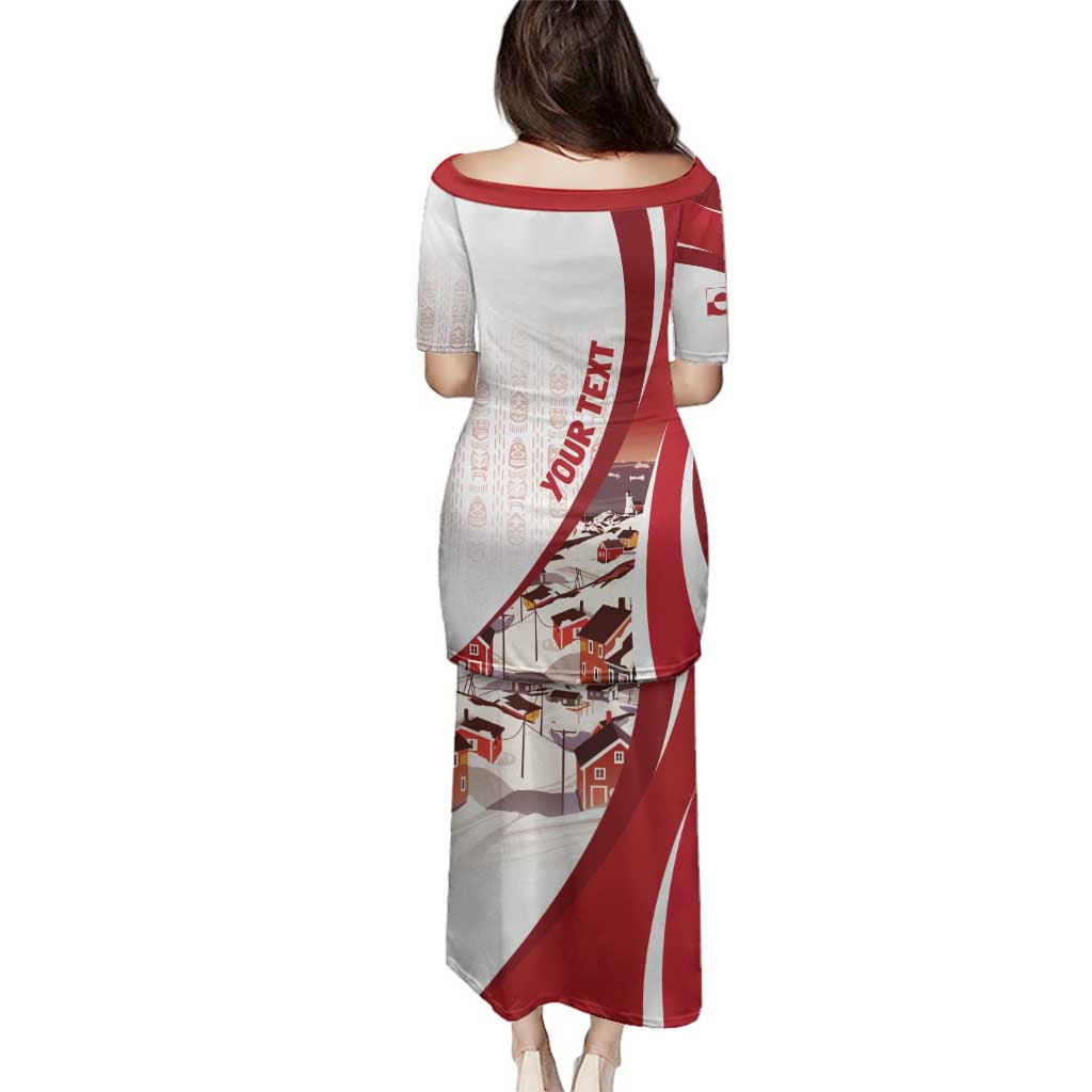 Personalized Greenland Family Matching Puletasi and Hawaiian Shirt Tupilaks Inspired