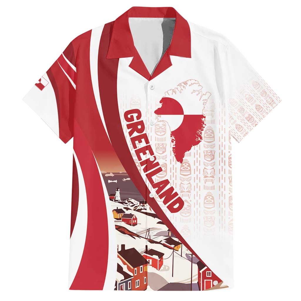 Personalized Greenland Family Matching Short Sleeve Bodycon Dress and Hawaiian Shirt Tupilaks Inspired