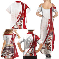 Personalized Greenland Family Matching Summer Maxi Dress and Hawaiian Shirt Tupilaks Inspired
