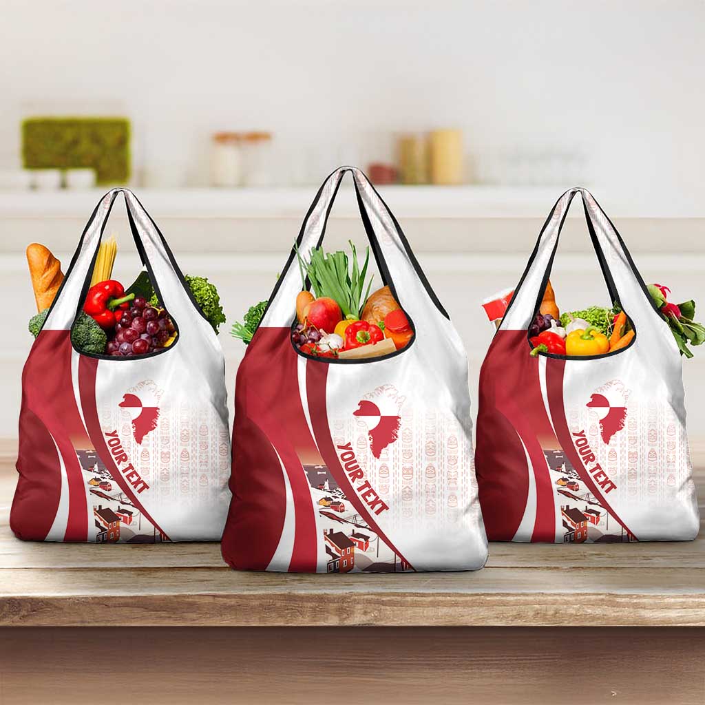 Personalized Greenland Grocery Bag Tupilaks Inspired
