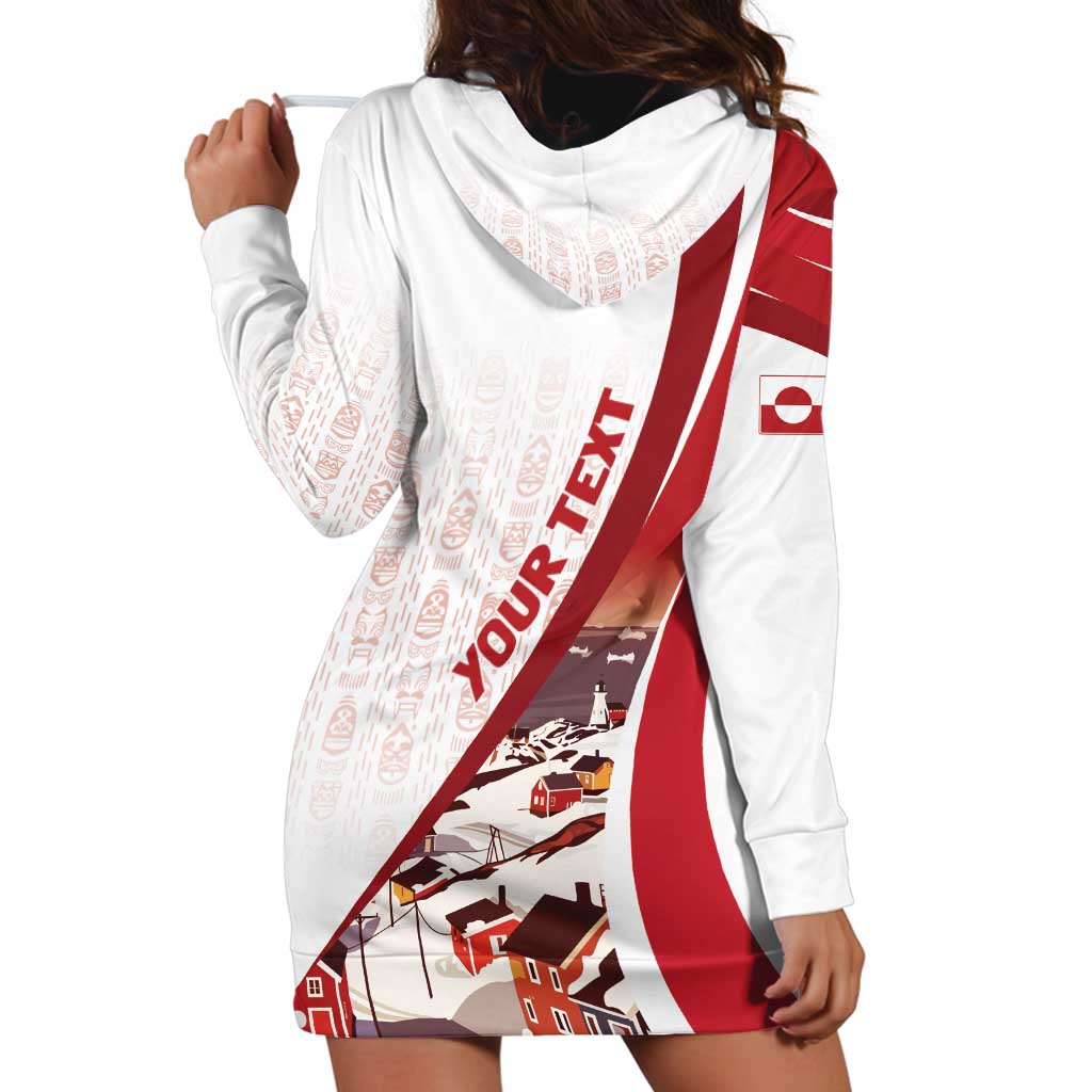 Personalized Greenland Hoodie Dress Tupilaks Inspired