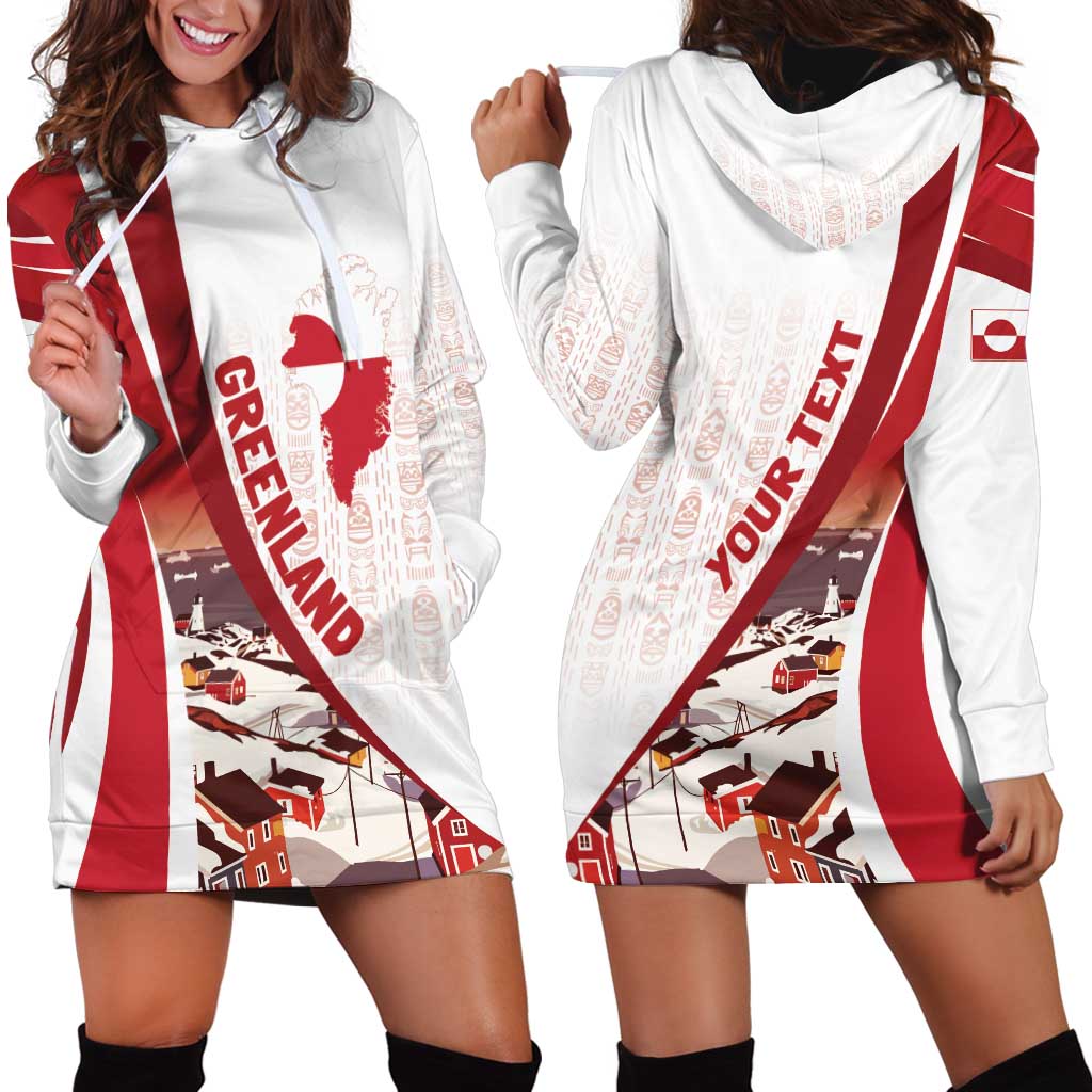Personalized Greenland Hoodie Dress Tupilaks Inspired