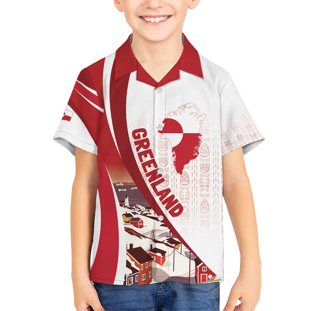 Personalized Greenland Kid Hawaiian Shirt Tupilaks Inspired
