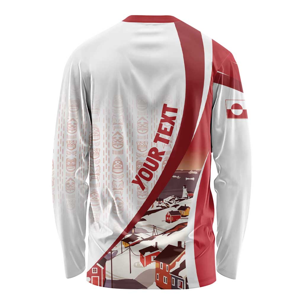 Personalized Greenland Long Sleeve Shirt Tupilaks Inspired