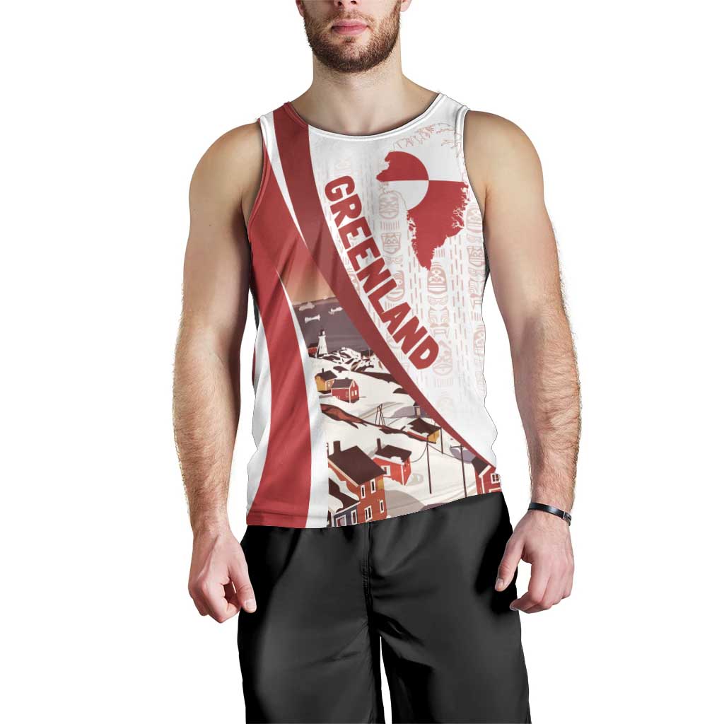 Personalized Greenland Men Tank Top Tupilaks Inspired