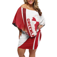 Personalized Greenland Off Shoulder Short Dress Tupilaks Inspired
