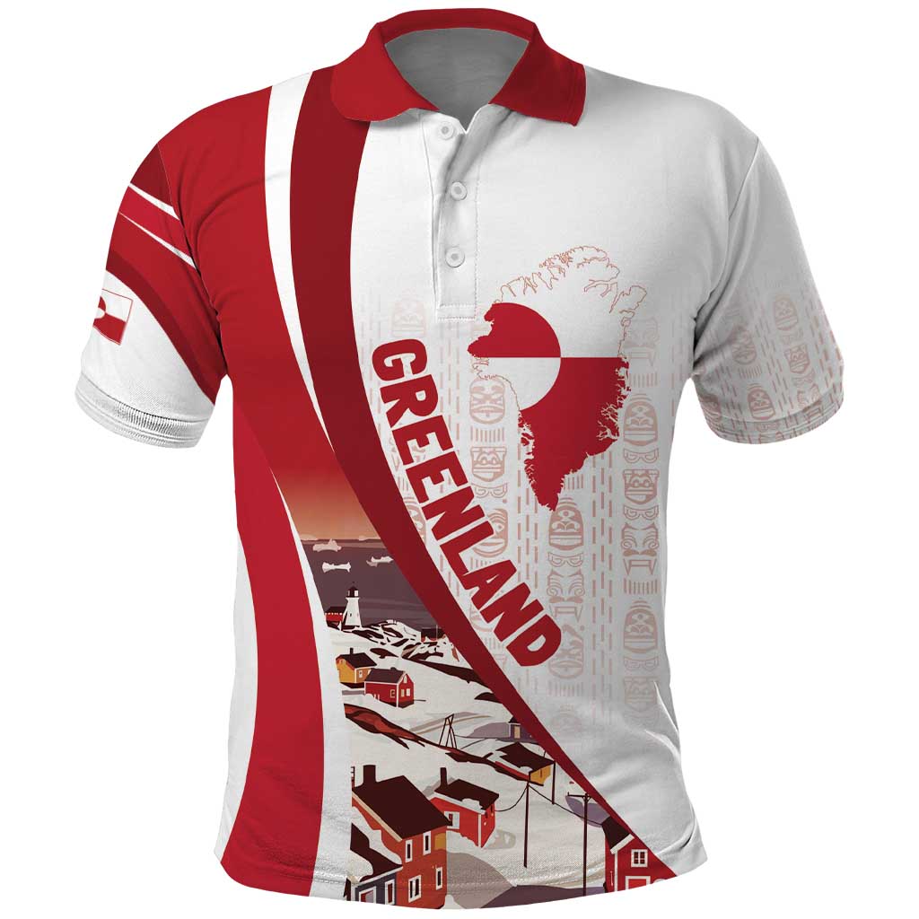 Personalized Greenland Polo Shirt Tupilaks Inspired