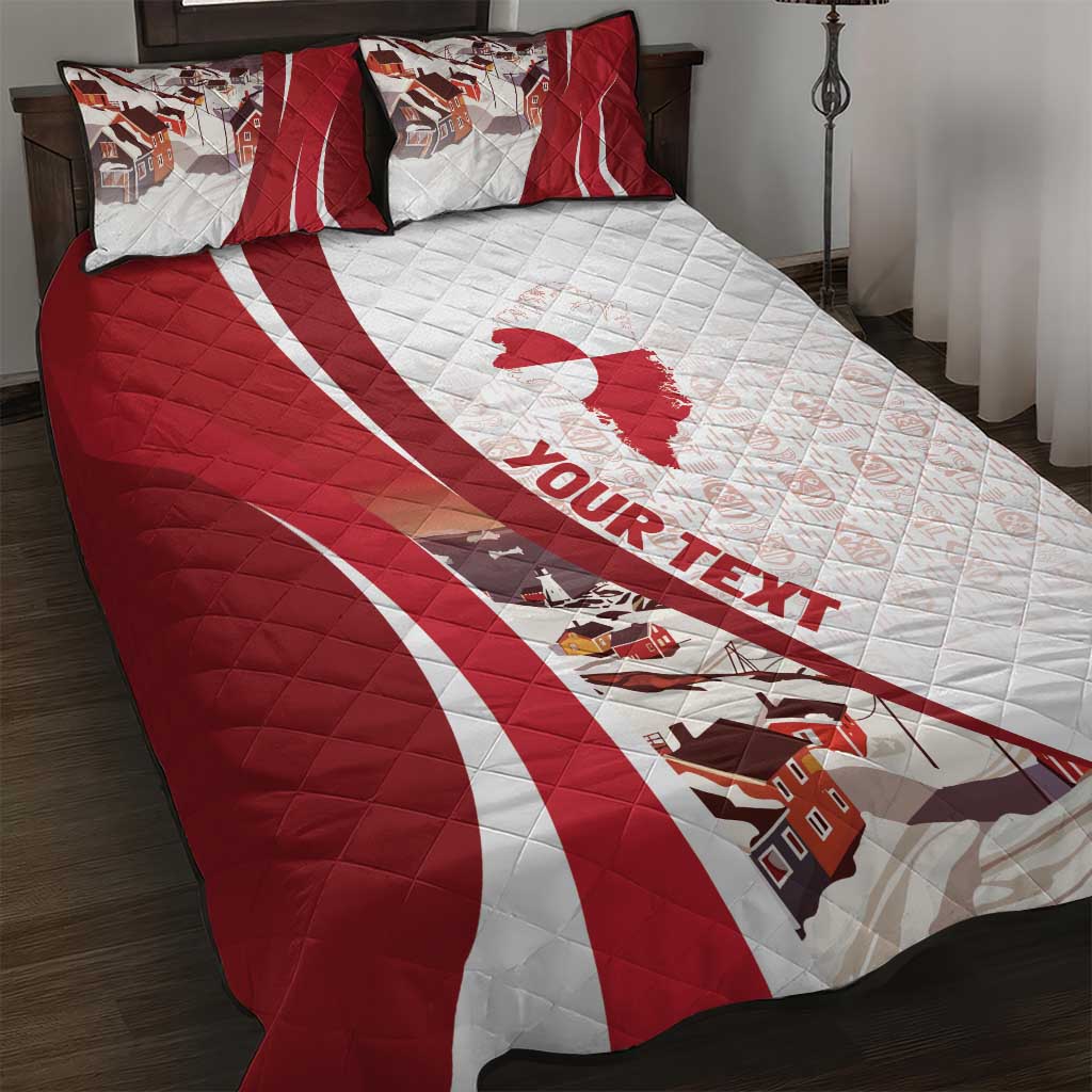 Personalized Greenland Quilt Bed Set Tupilaks Inspired