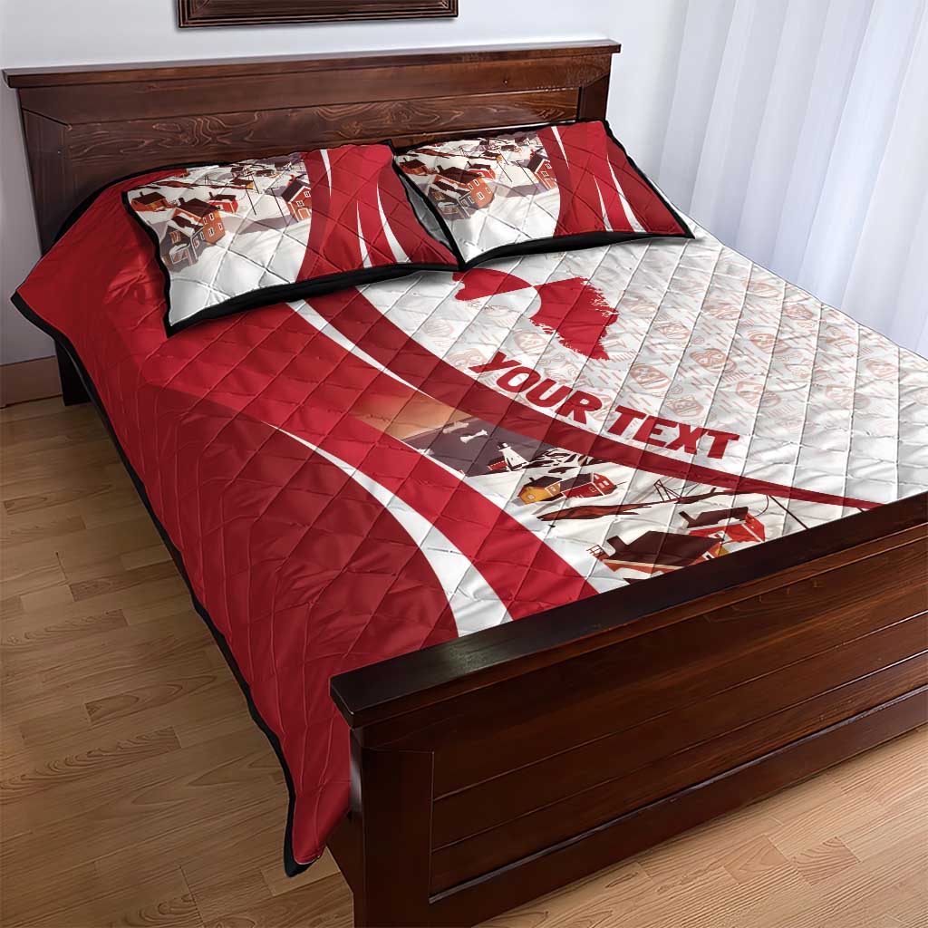 Personalized Greenland Quilt Bed Set Tupilaks Inspired