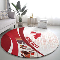 Personalized Greenland Round Carpet Tupilaks Inspired