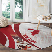 Personalized Greenland Round Carpet Tupilaks Inspired