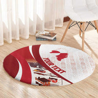 Personalized Greenland Round Carpet Tupilaks Inspired