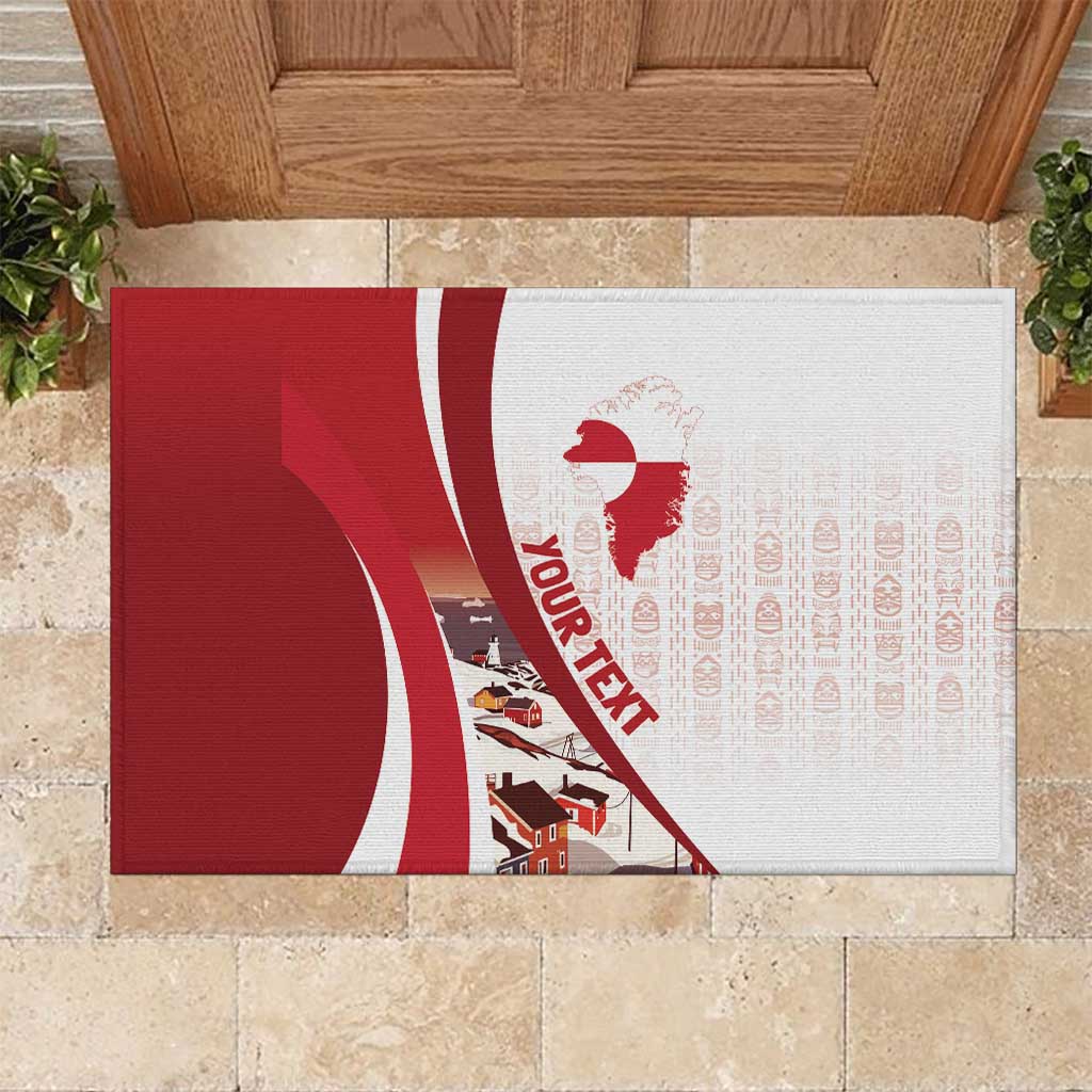 Personalized Greenland Rubber Doormat Tupilaks Inspired