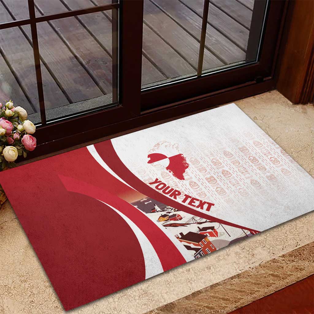 Personalized Greenland Rubber Doormat Tupilaks Inspired