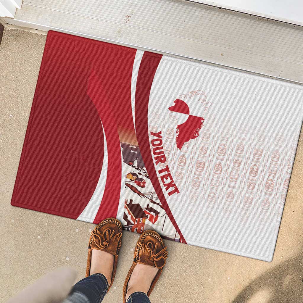 Personalized Greenland Rubber Doormat Tupilaks Inspired