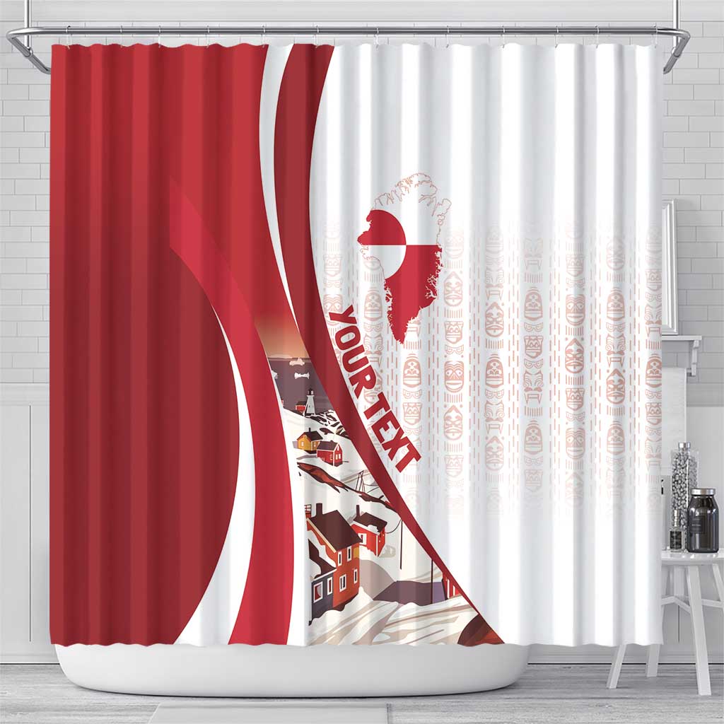 Personalized Greenland Shower Curtain Tupilaks Inspired