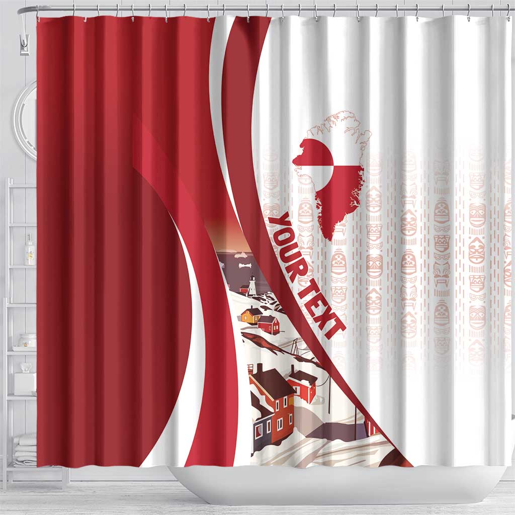 Personalized Greenland Shower Curtain Tupilaks Inspired