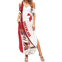 Personalized Greenland Summer Maxi Dress Tupilaks Inspired