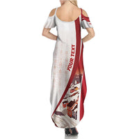 Personalized Greenland Summer Maxi Dress Tupilaks Inspired