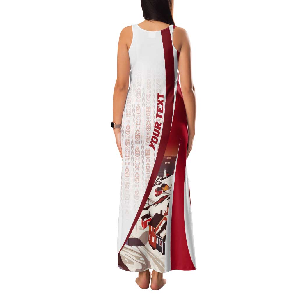 Personalized Greenland Tank Maxi Dress Tupilaks Inspired