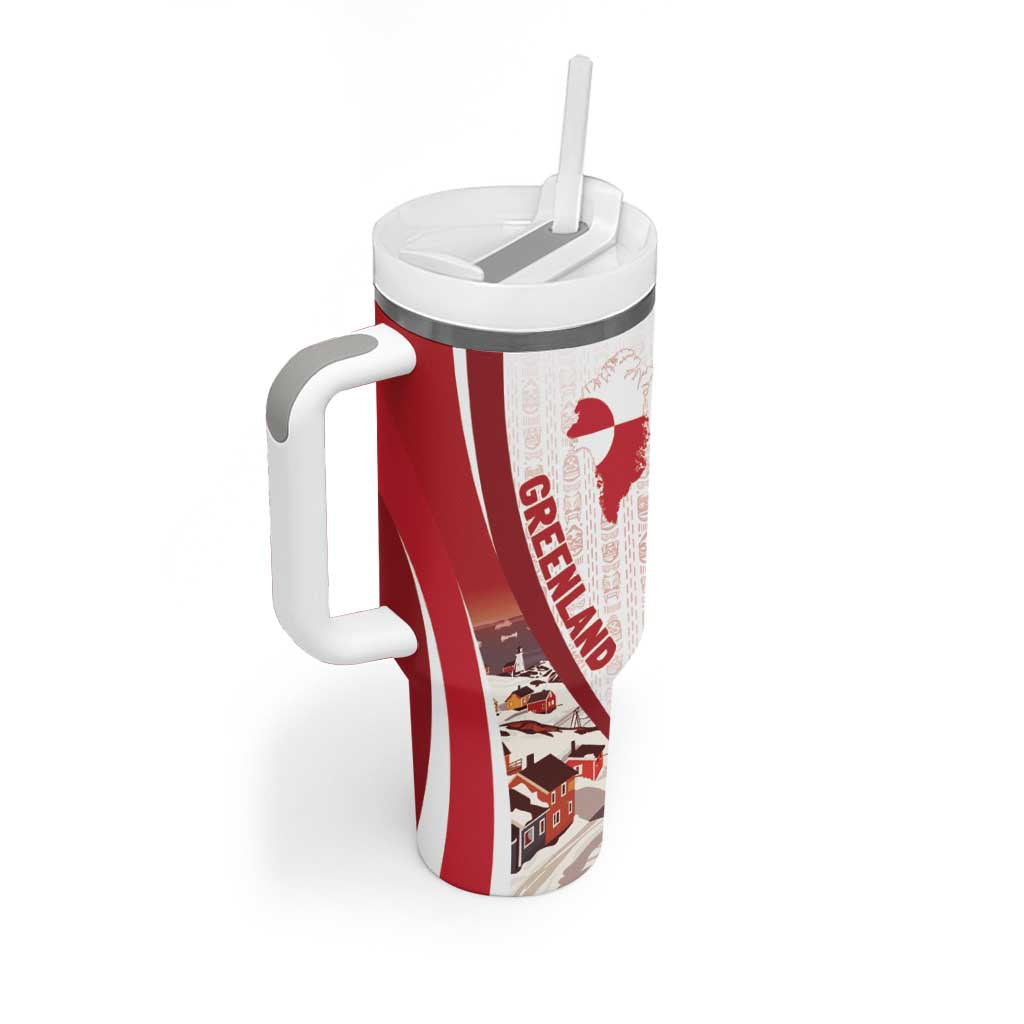 Personalized Greenland Tumbler With Handle Tupilaks Inspired
