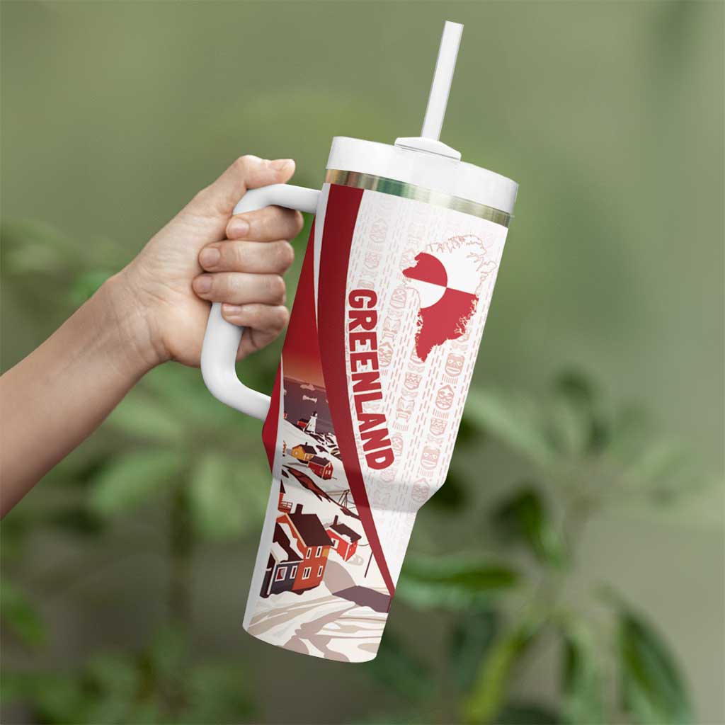 Personalized Greenland Tumbler With Handle Tupilaks Inspired