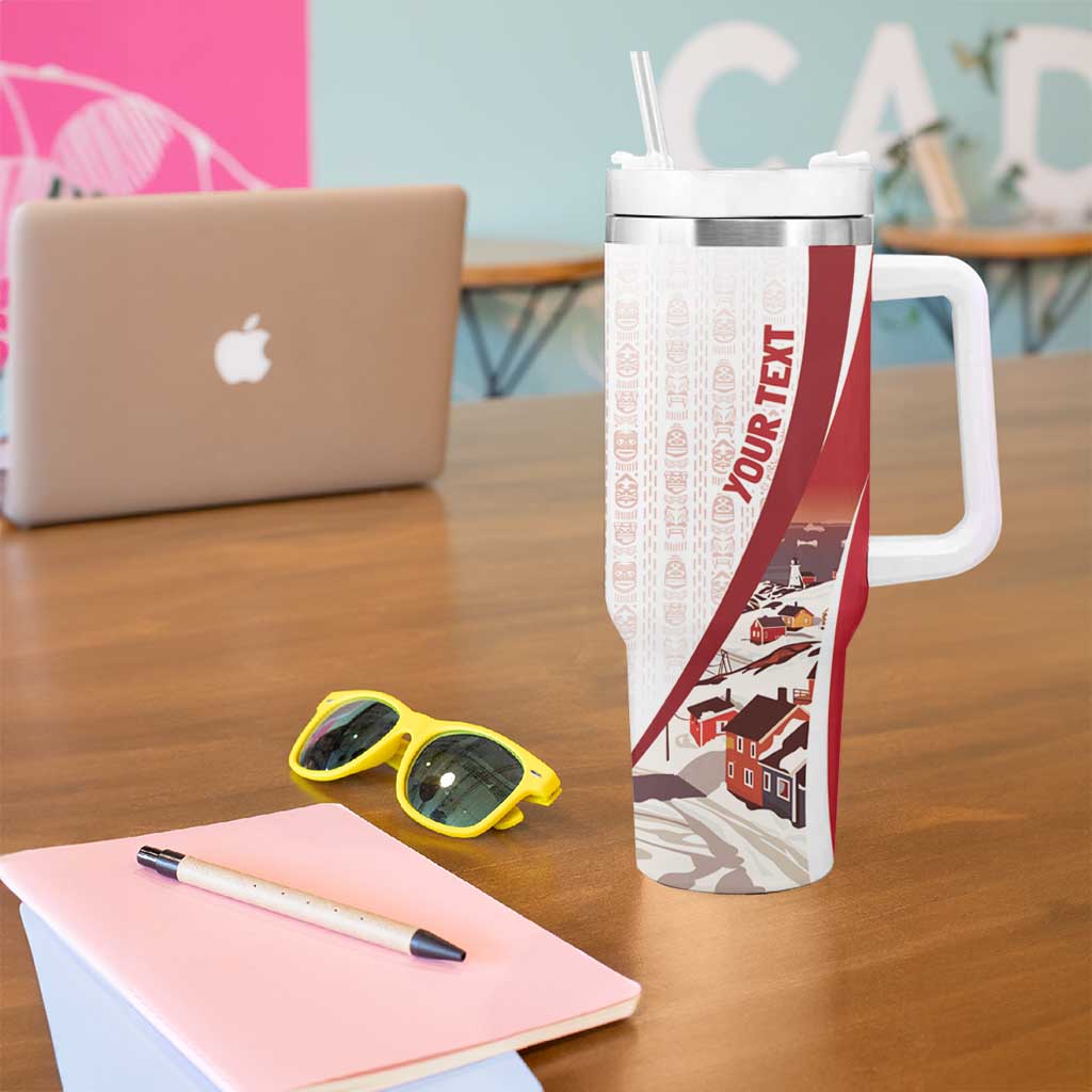 Personalized Greenland Tumbler With Handle Tupilaks Inspired
