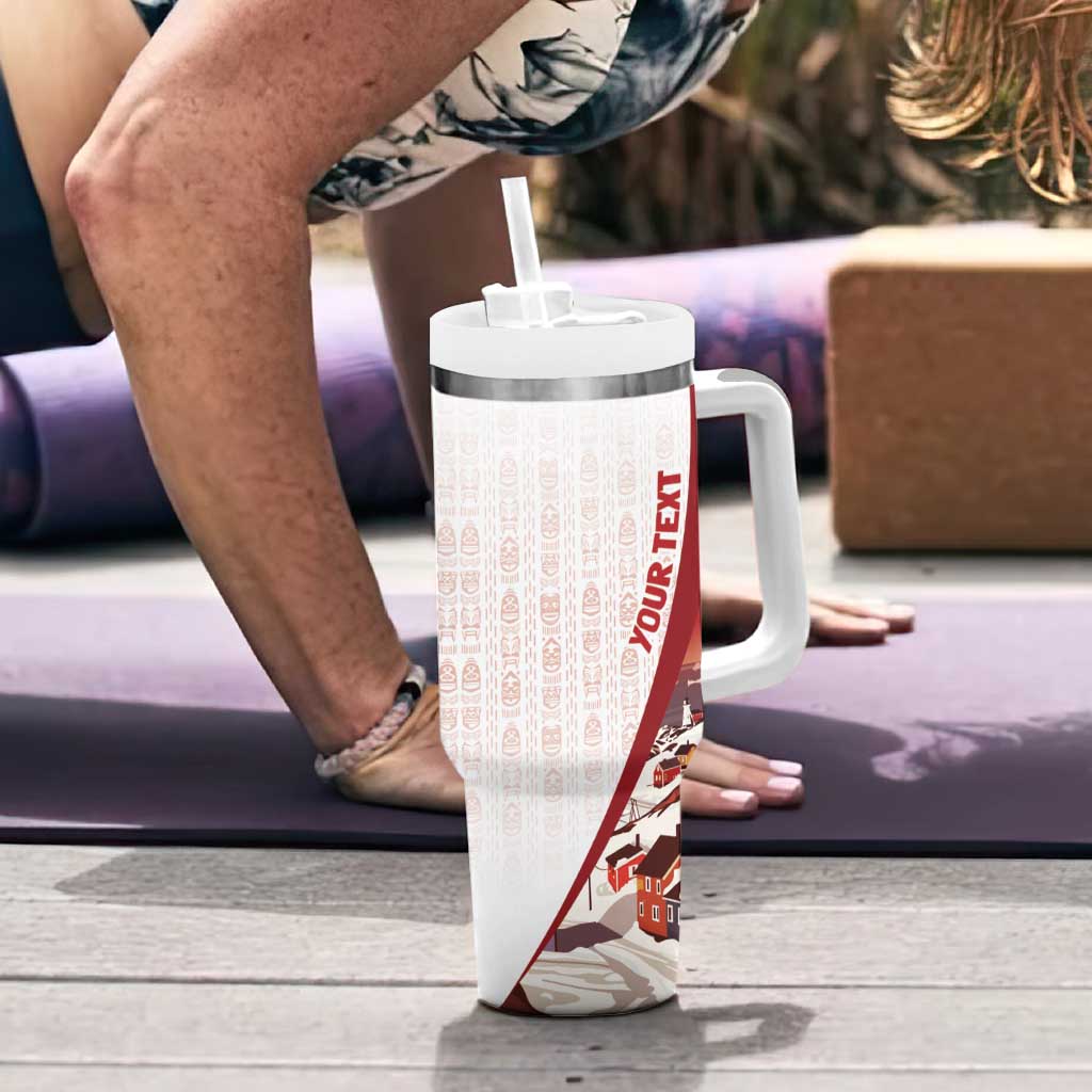 Personalized Greenland Tumbler With Handle Tupilaks Inspired